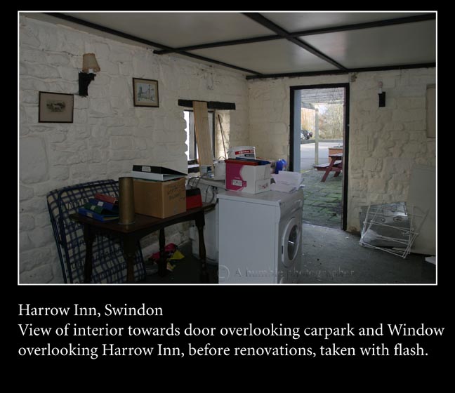 Harrow inn interior before